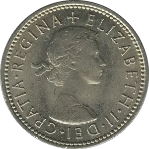 Obverse of 1963 British Shilling
