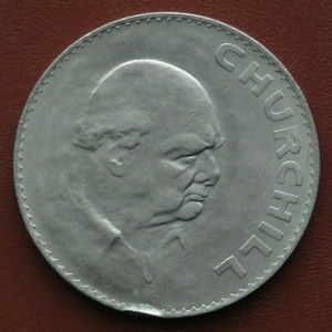 Image of the 1965 Winston Churchill Crown Reverse