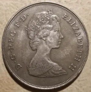 Obverse image of the 1981 Charles and Diana Crown