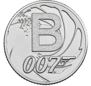 The James Bond 10p coin