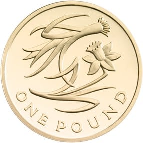 Flower Emblem of Wales £1 Coin