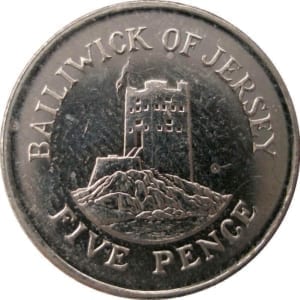Bailiwick of jersey 5 pence coin