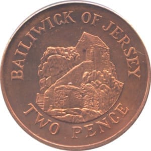Bailiwick of jersey 2 pence coin