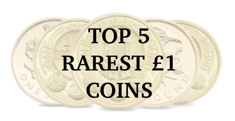 Top 5 rarest £1 coins button