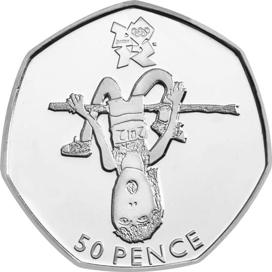 The Athletics Olympic 50p Coin
