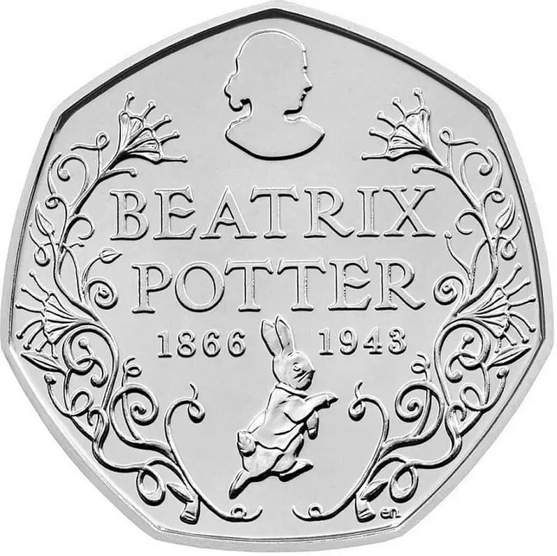 beatrix potter silver proof 50p collection 2024