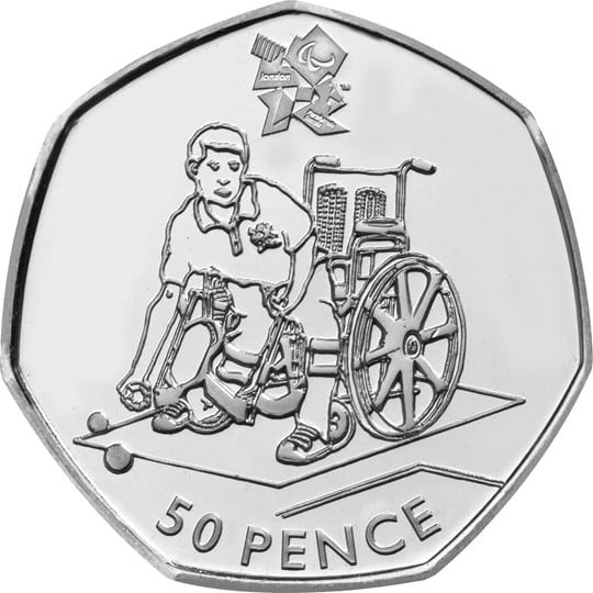 The Boccia Olympic 50p Coin