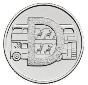 The Double Decker Bus 10p Coin