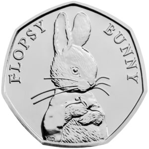 The Flopsy Bunny 2018 50p coin