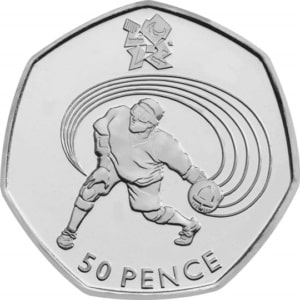 The Goalball Paralympic 50p Coin