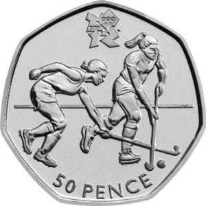 The Hockey Olympic 50p Coin