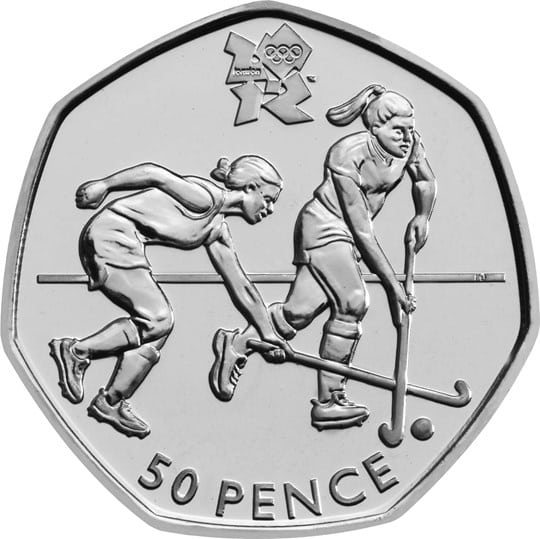 The Hockey Olympic 50p Coin