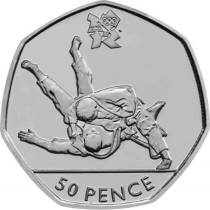 The Judo Olympic 50p Coin