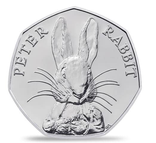 2016 Peter Rabbit 50p Coin