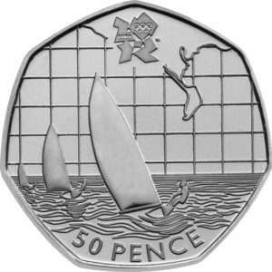 The Sailing Olympic 50p Coin