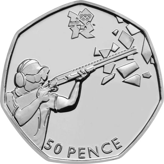 The Shooting Olympic 50p Coin