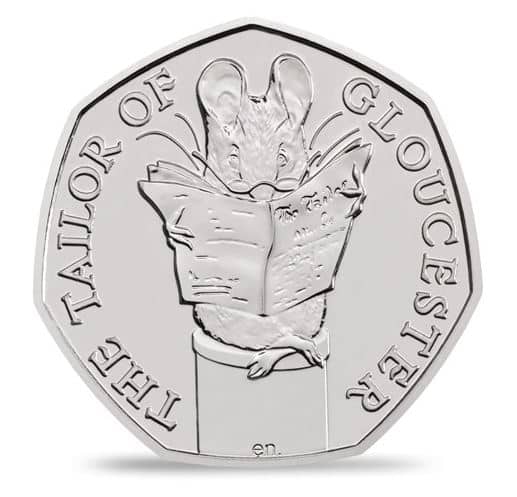 The tailor of Gloucester 50p coin