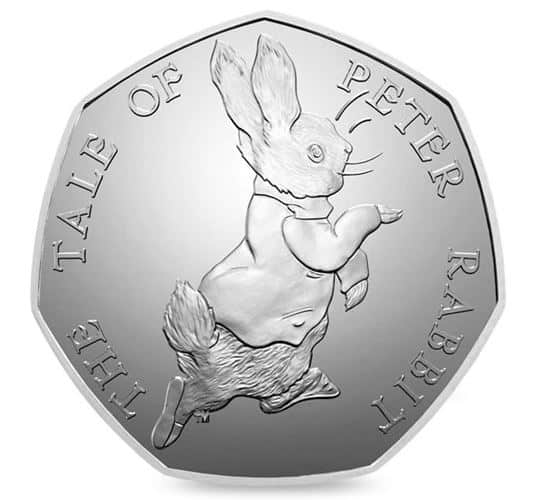Tale of Peter Rabbit 50p coin