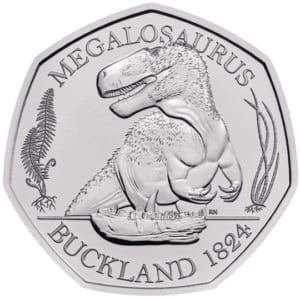 Megalosaurus 50p coin