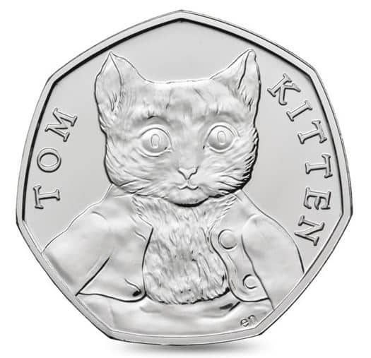 Tom Kitten 50p coin