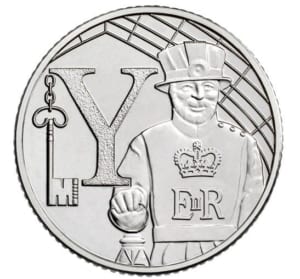Yeoman Warder 10p Coin Design