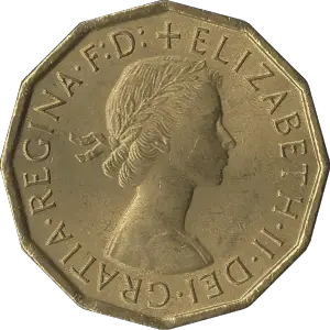 A 1967 British Threepence