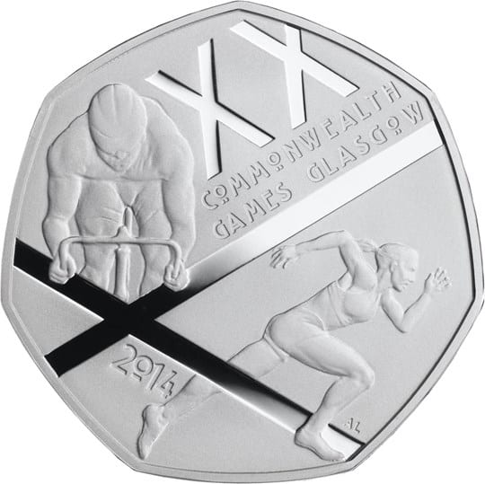 2014 Commonwealth Games Glasgow 50p Coin Design