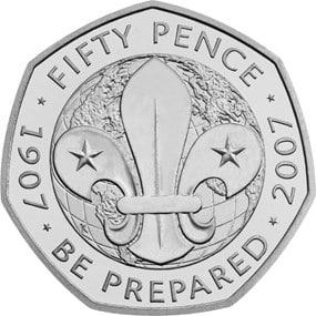Scouting 50p coin