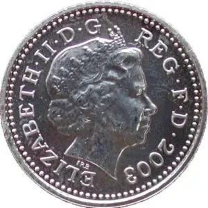 2003 5p coin obverse