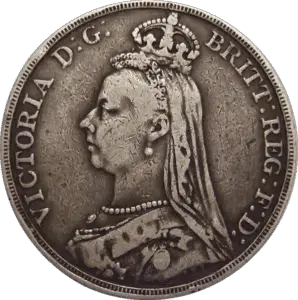 1890 British Crown reverse
