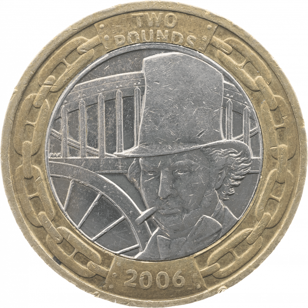 Isambard Brunel £2 Coin Engineer Design