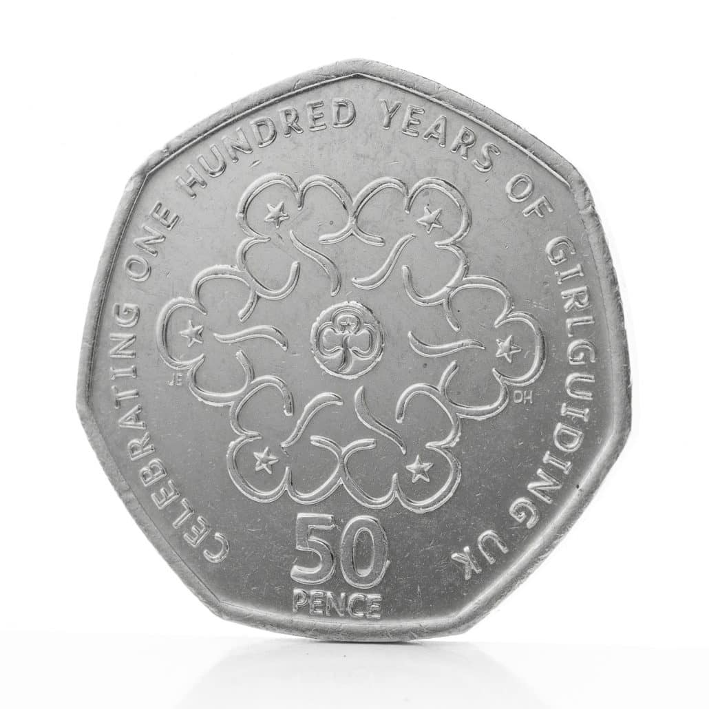 Girlguiding 50p Reverse Design