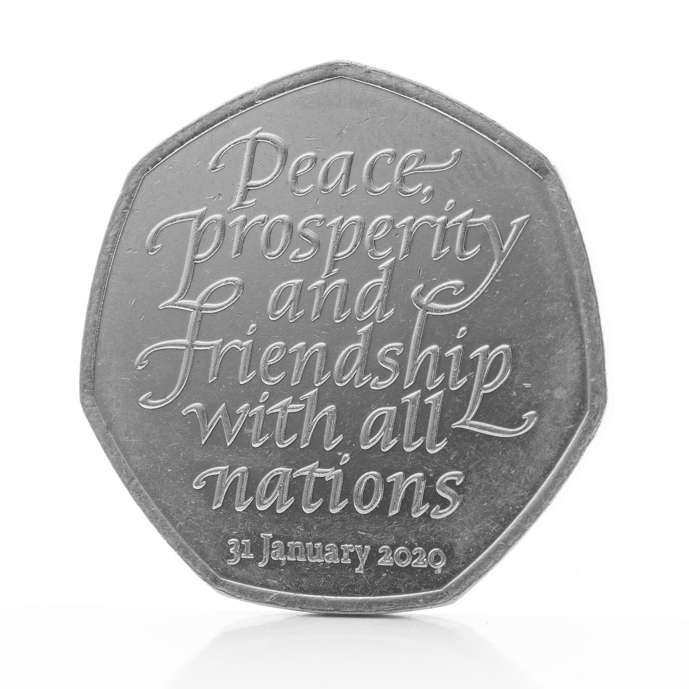 Peace, Prosperity and Friendship 50p reverse