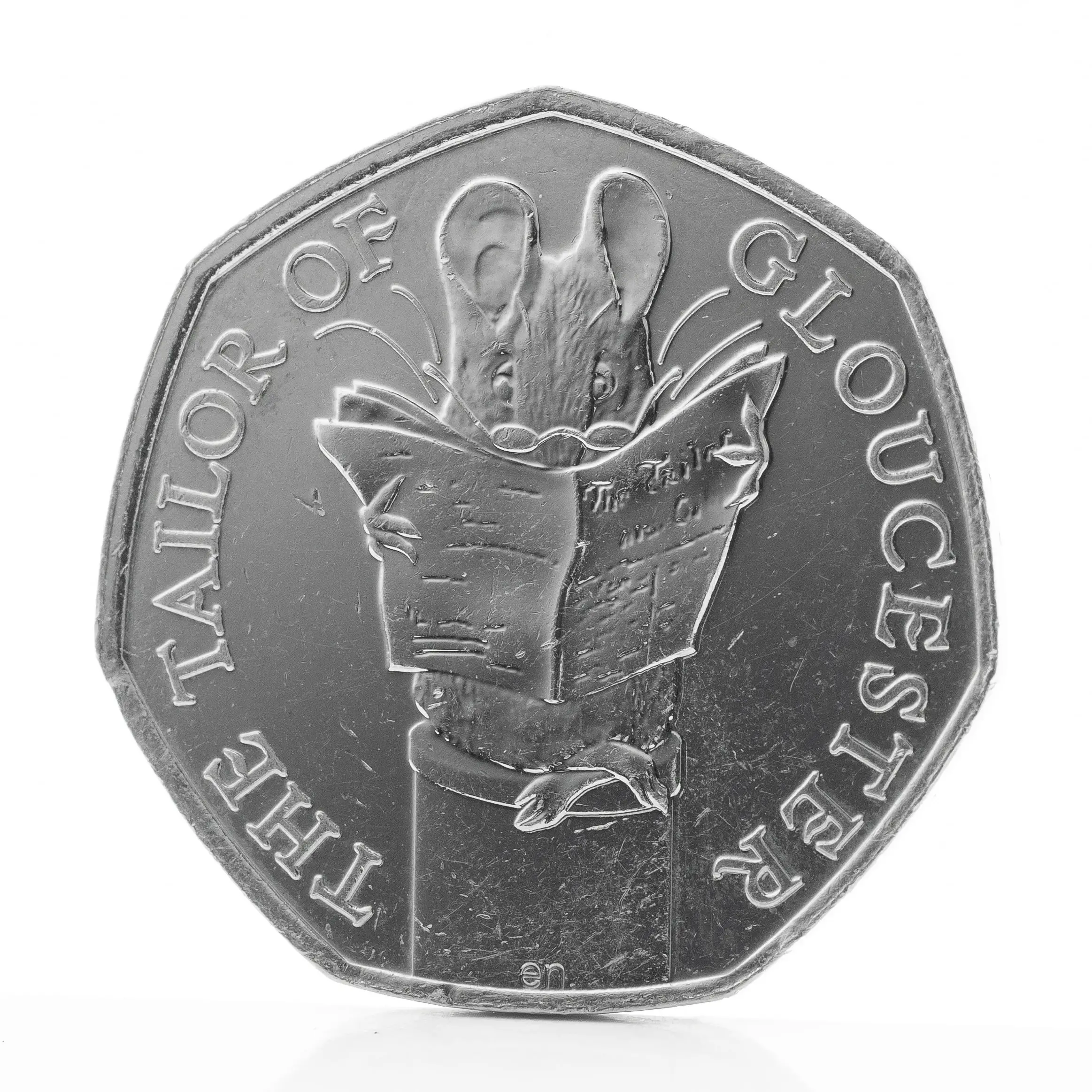 Tailor of Gloucester 50p Coin reverse