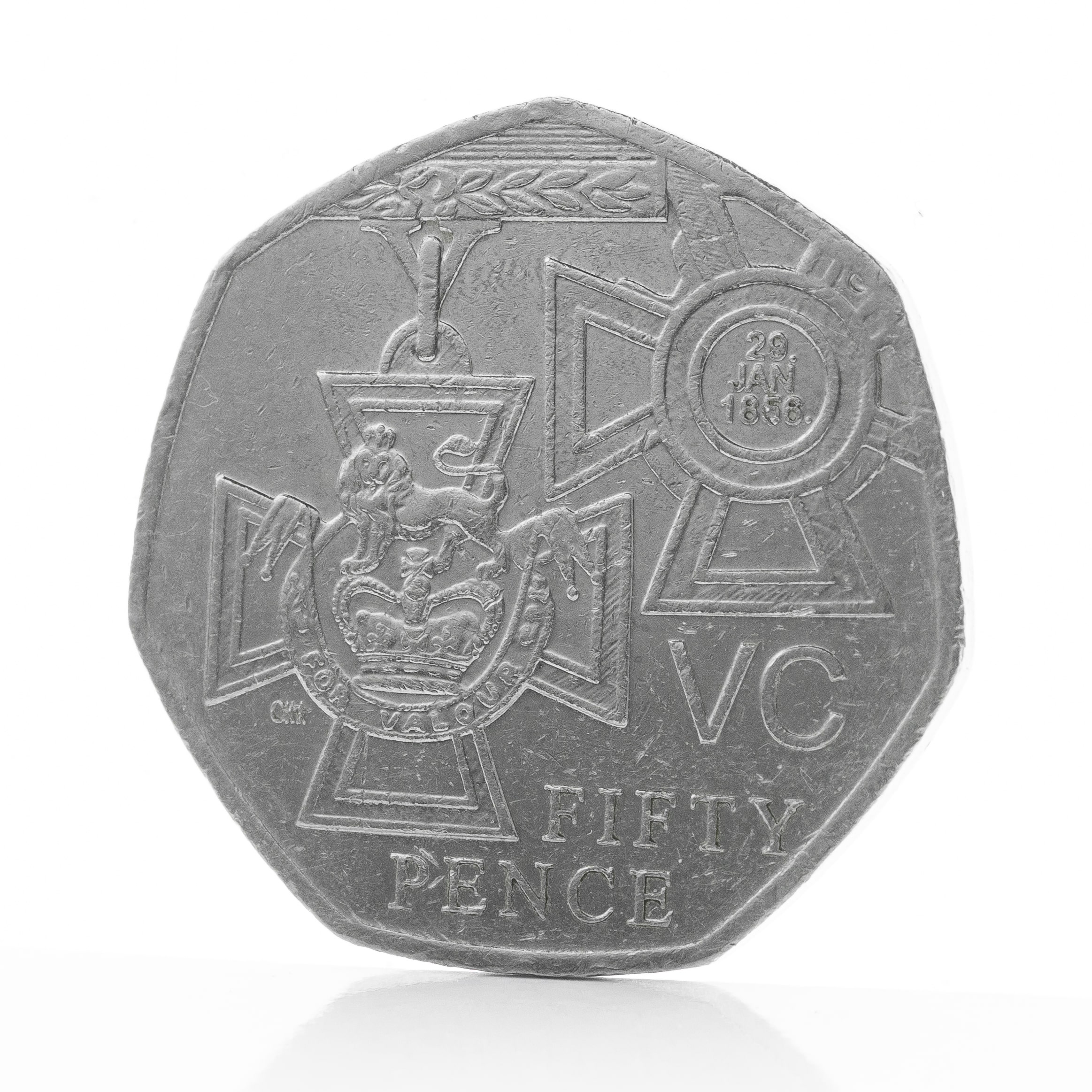 VC Medal 50p coin