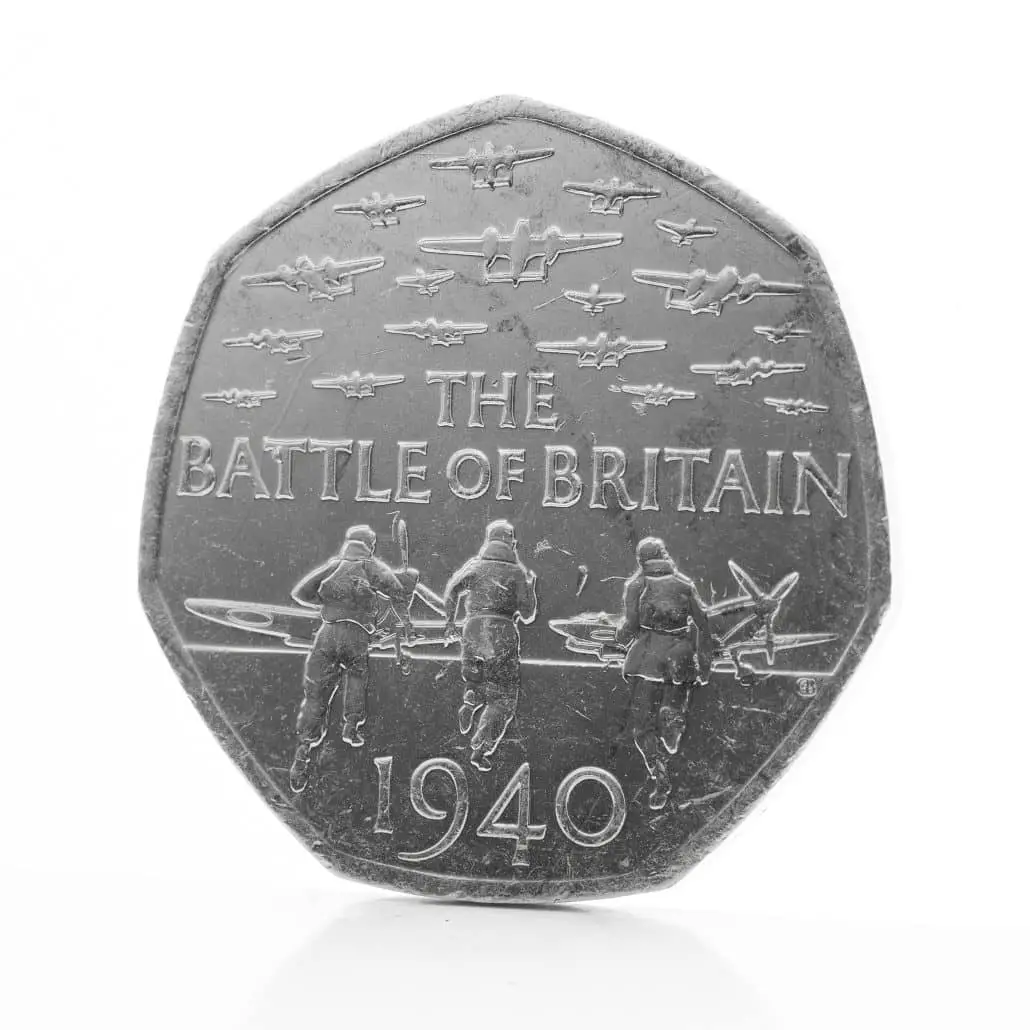 Battle of Britain 50p design