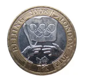 2008 Olympic Handover £2 Coin Reverse Design