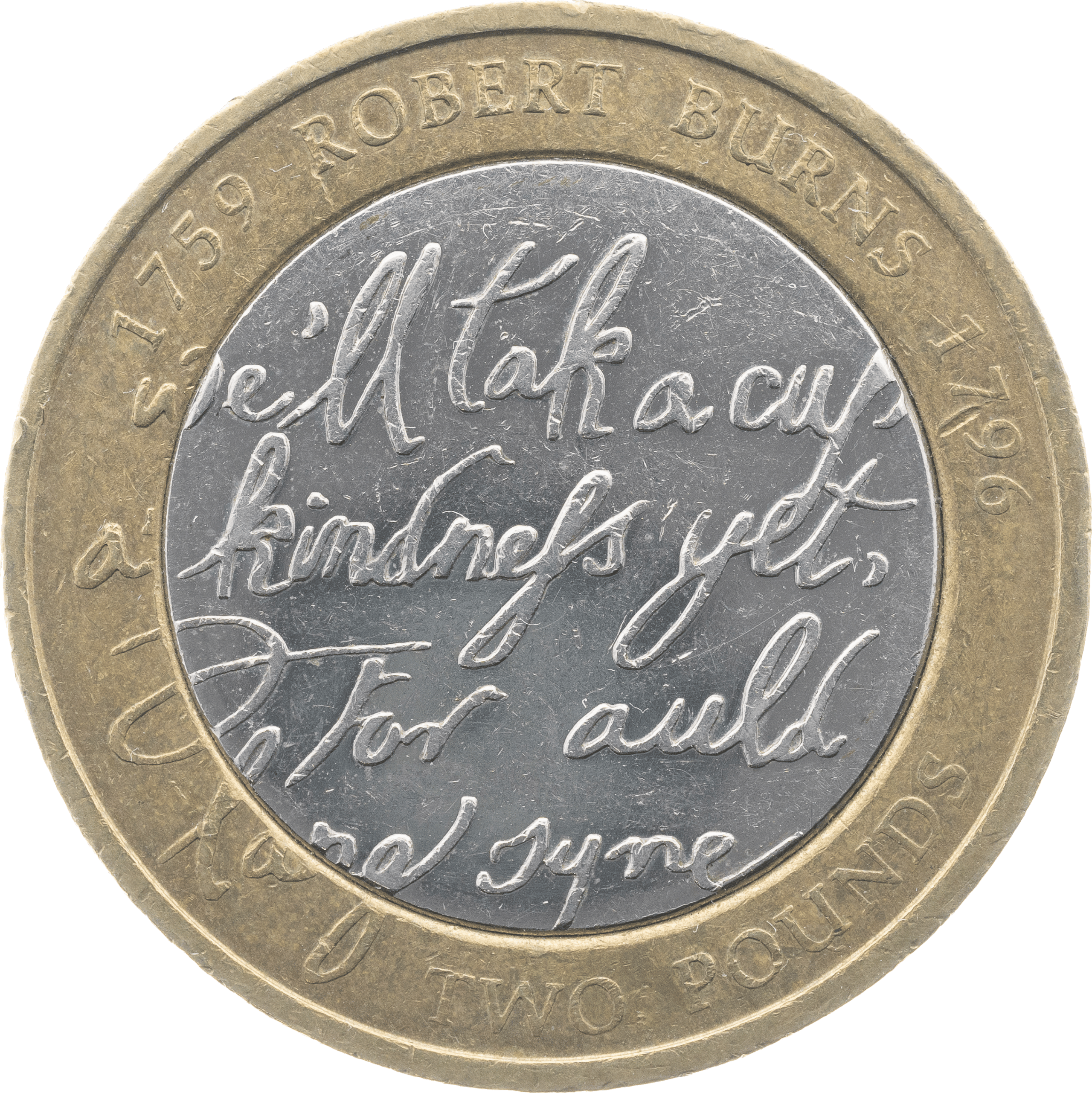 Robert Burns £2 Coin Design