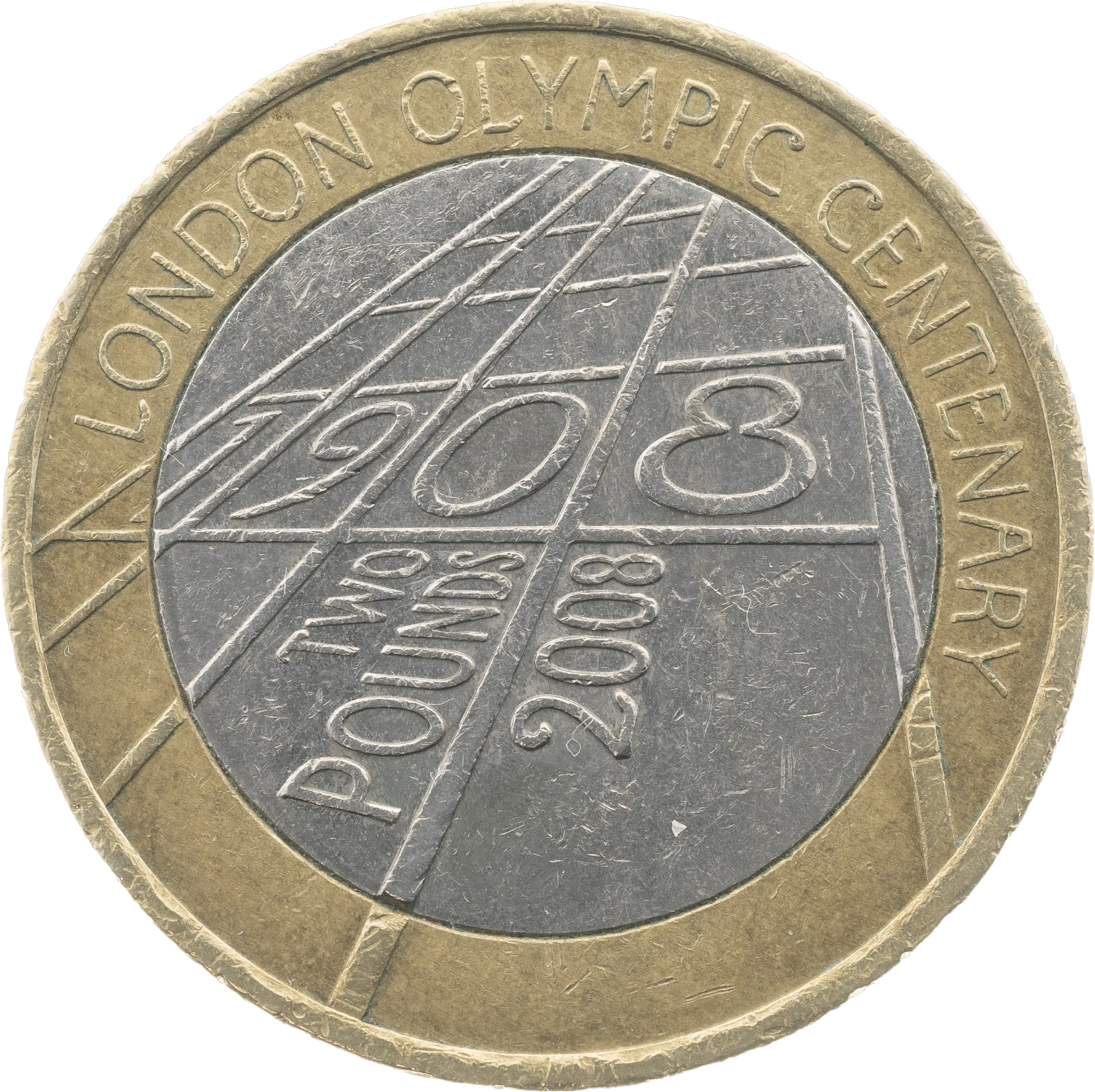 2008 London Olympic Centenary £2 Coin Design