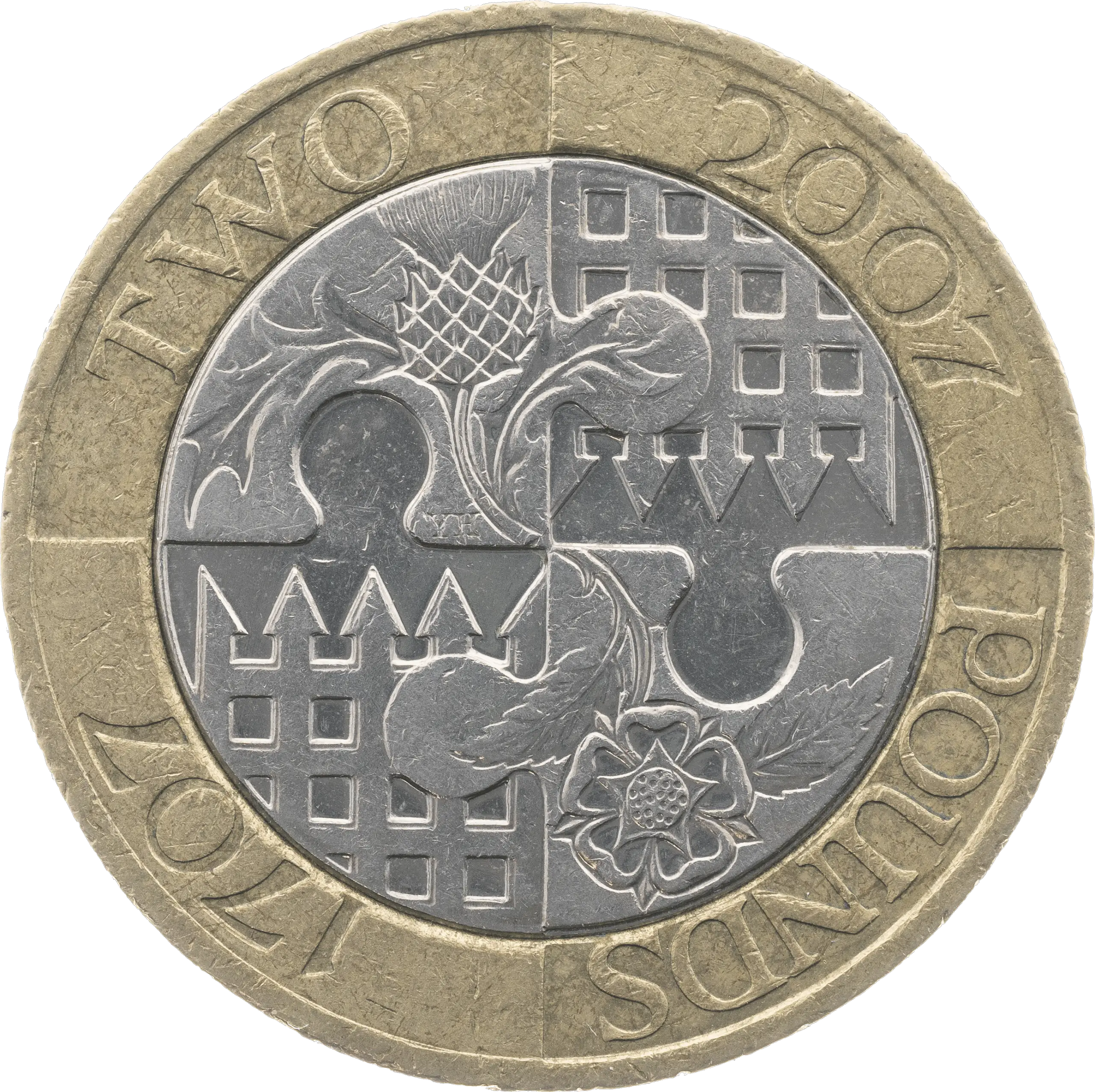 2007 £2 Coin Reverse Design