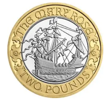 Mary Rose £2 Coin Design