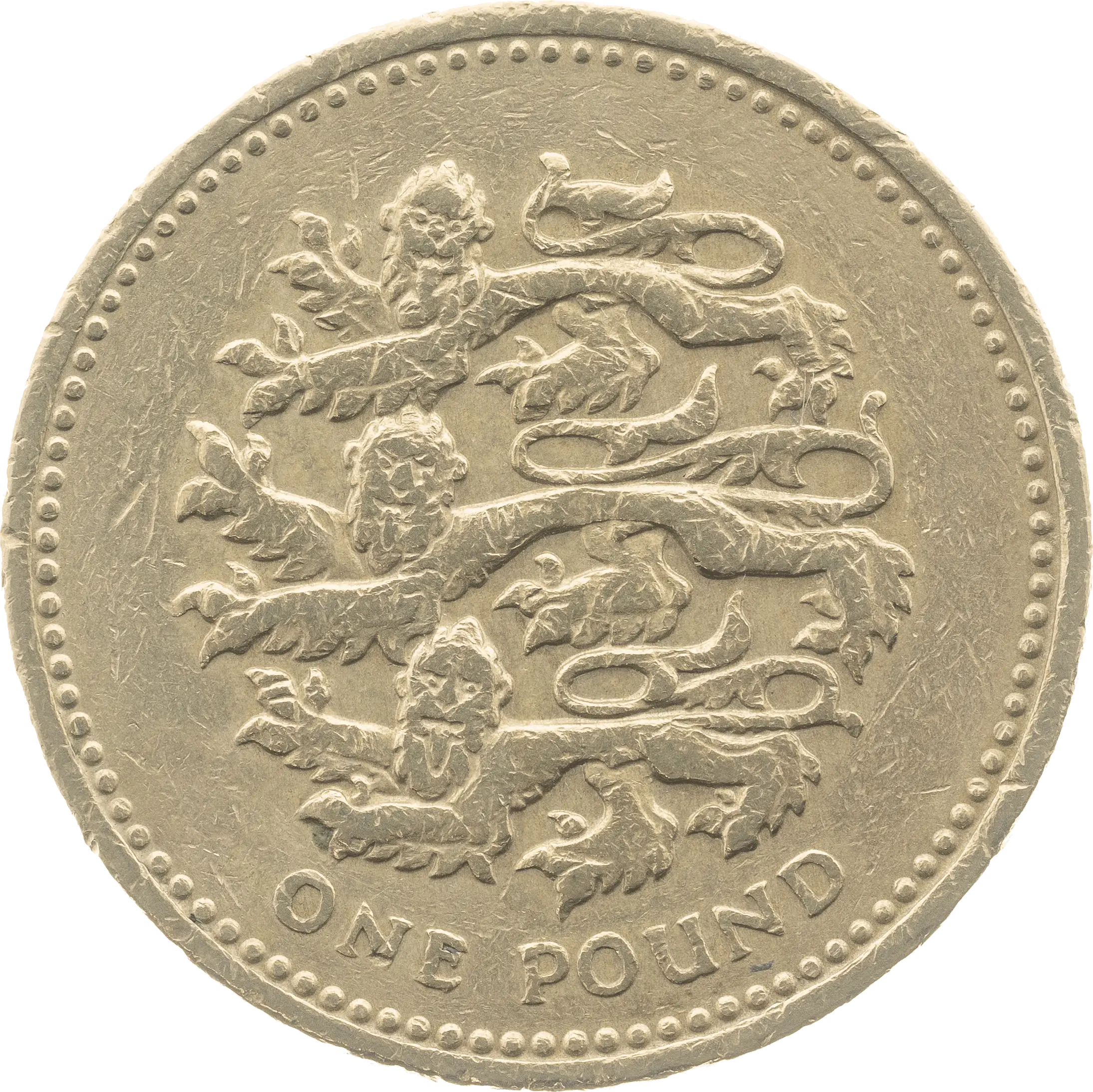 Three Lions £1 Coin Design