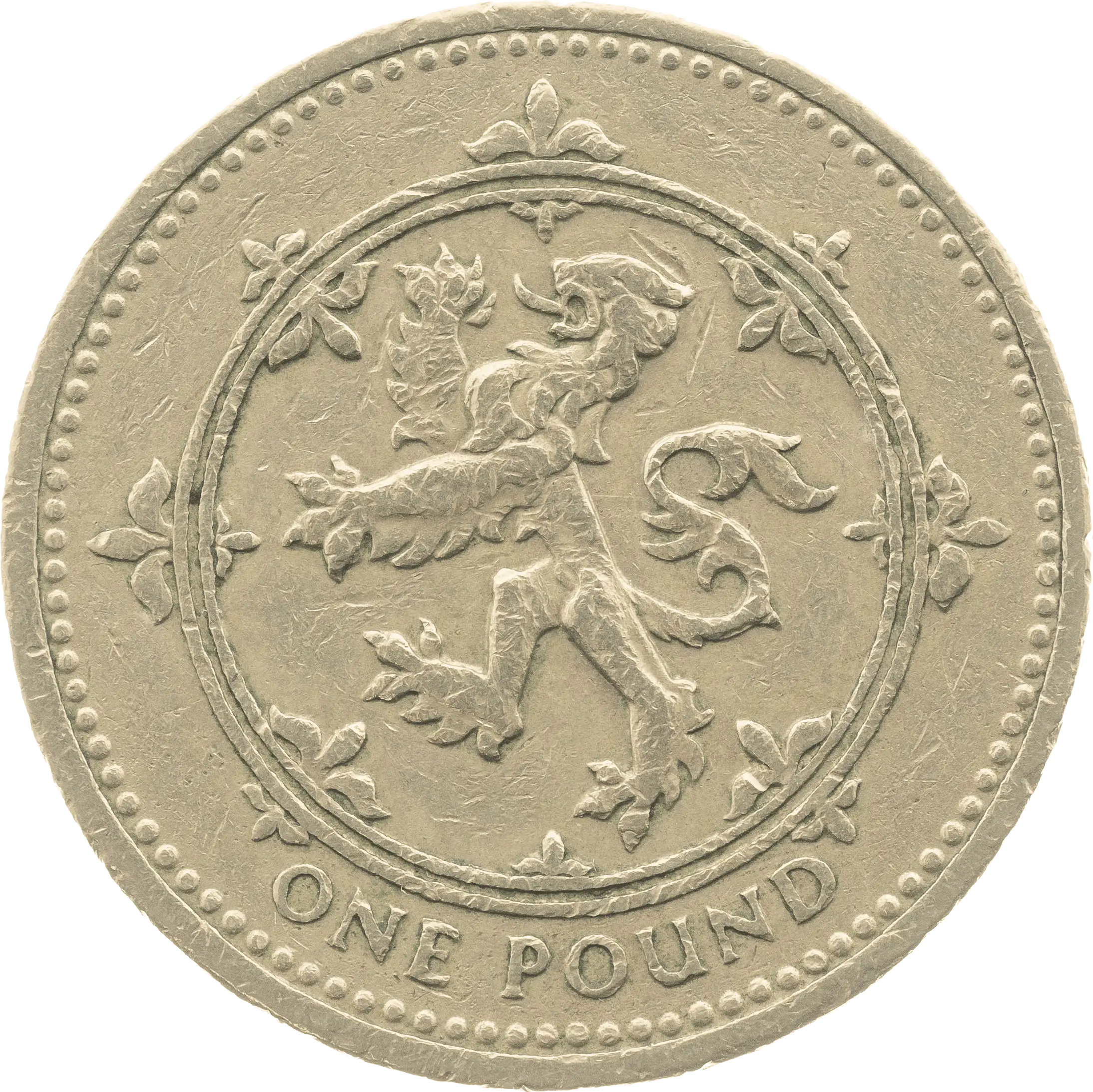 Lion Rampant £1 Coin