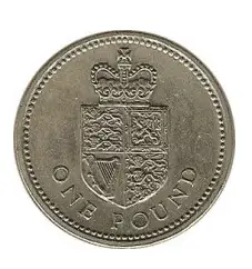 1988 Royal Shield Gorringe £1 Coin Design