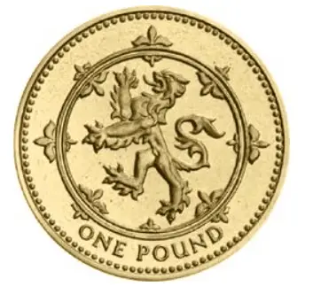 Lion Rampant £1 Coin Reverse Design