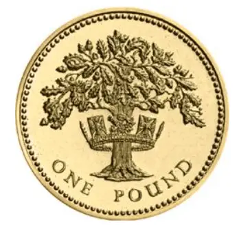 Oak tree £1 Reverse Design
