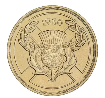 Design of the 1986 Commonwealth Games £2 coin