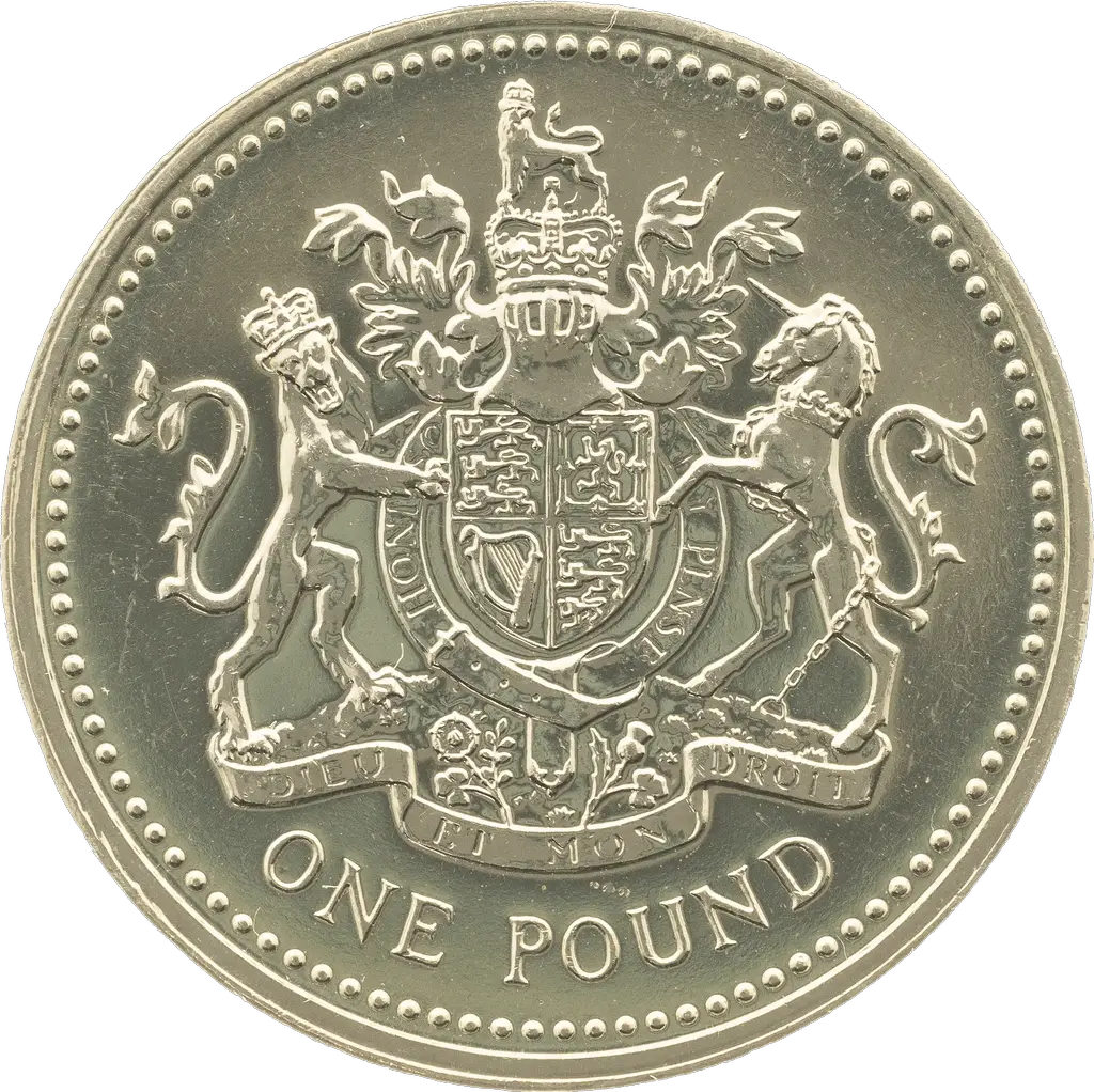 1983 £1 coin reverse design