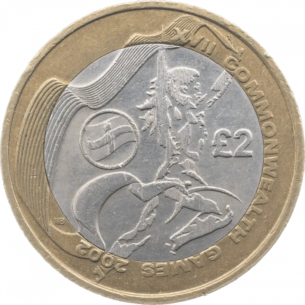 2002 Commonwealth Games Ireland £2 Coin
