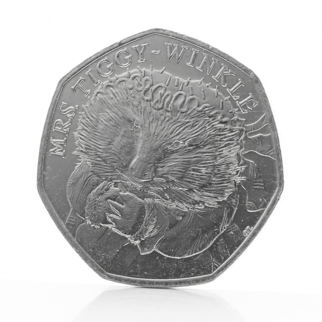 Mrs. Tiggy Winkle 50p design